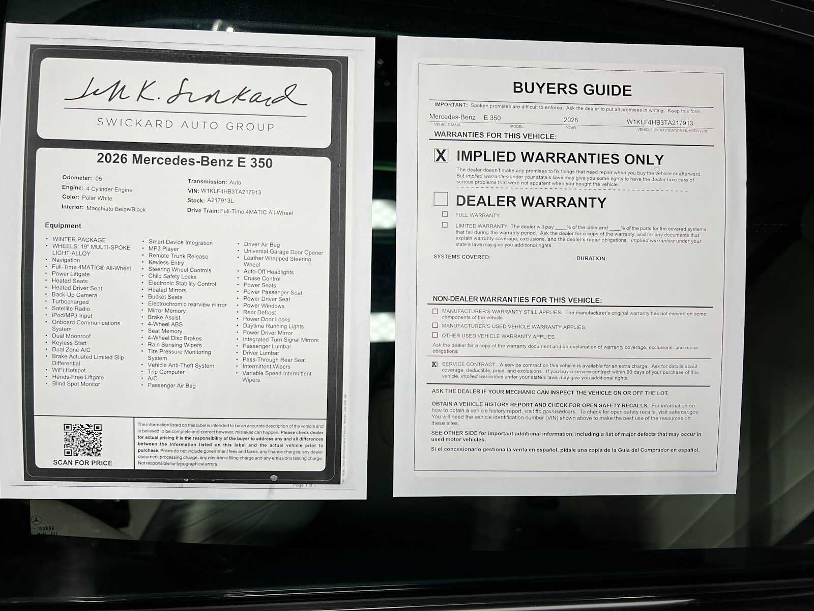 Certified 2026 Mercedes-Benz E 350 4MATIC Sedan image 44