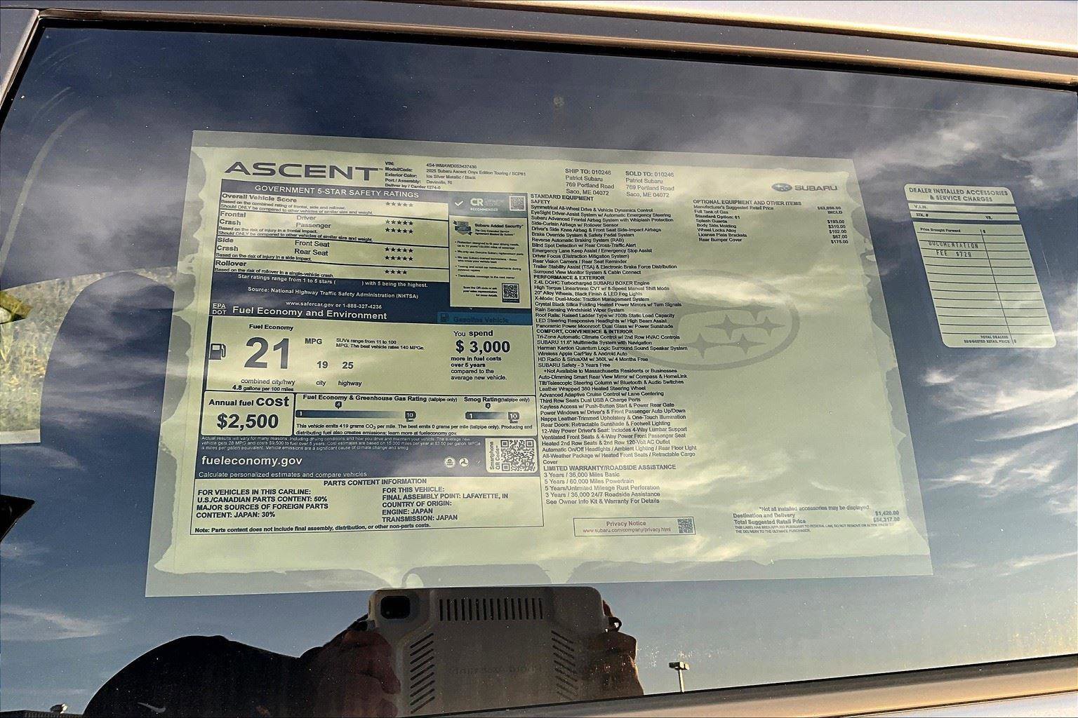 New 2025 Subaru Ascent Bronze Edition image 13