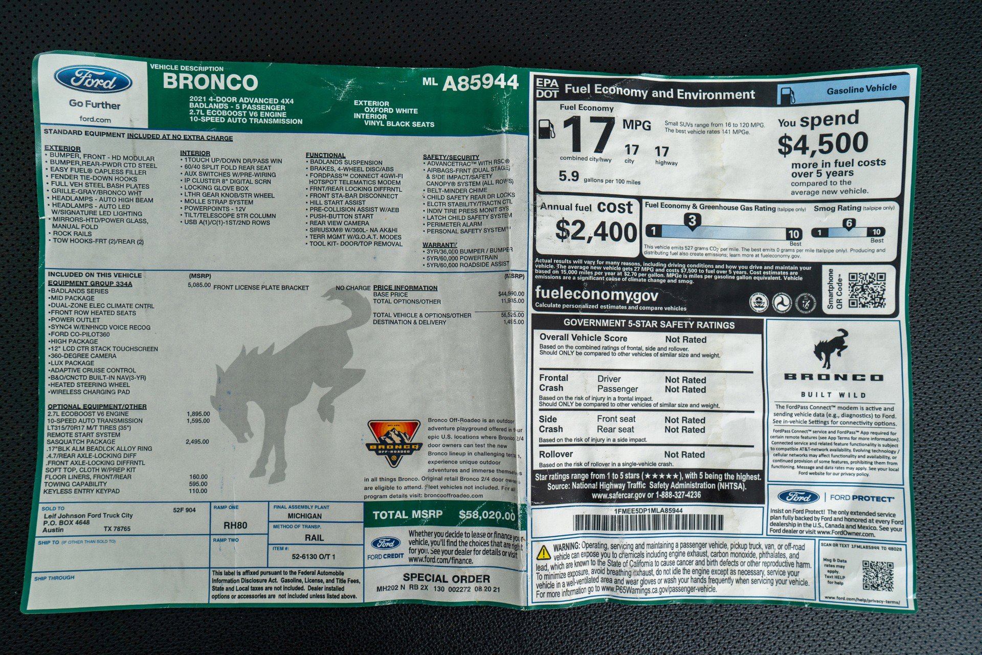 Used 2021 Ford Bronco Badlands image 24