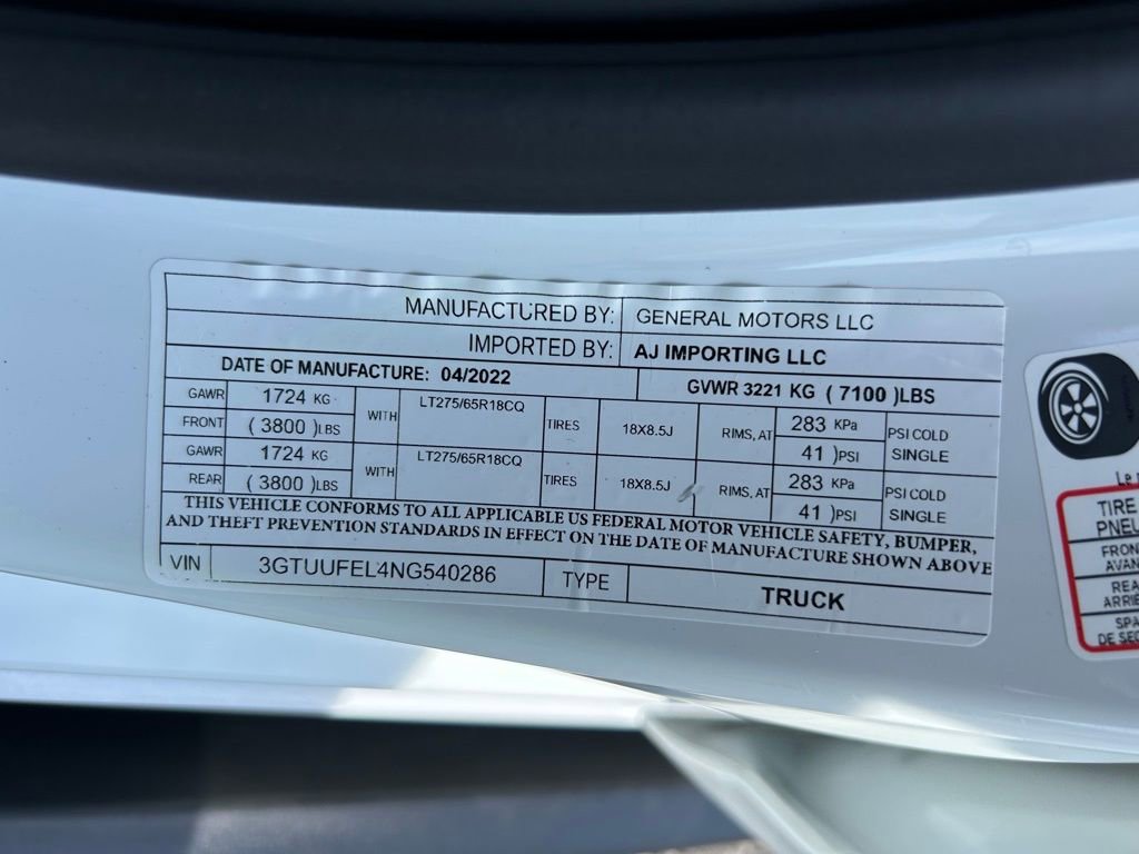 Used 2022 GMC Sierra 1500 AT4X image 28