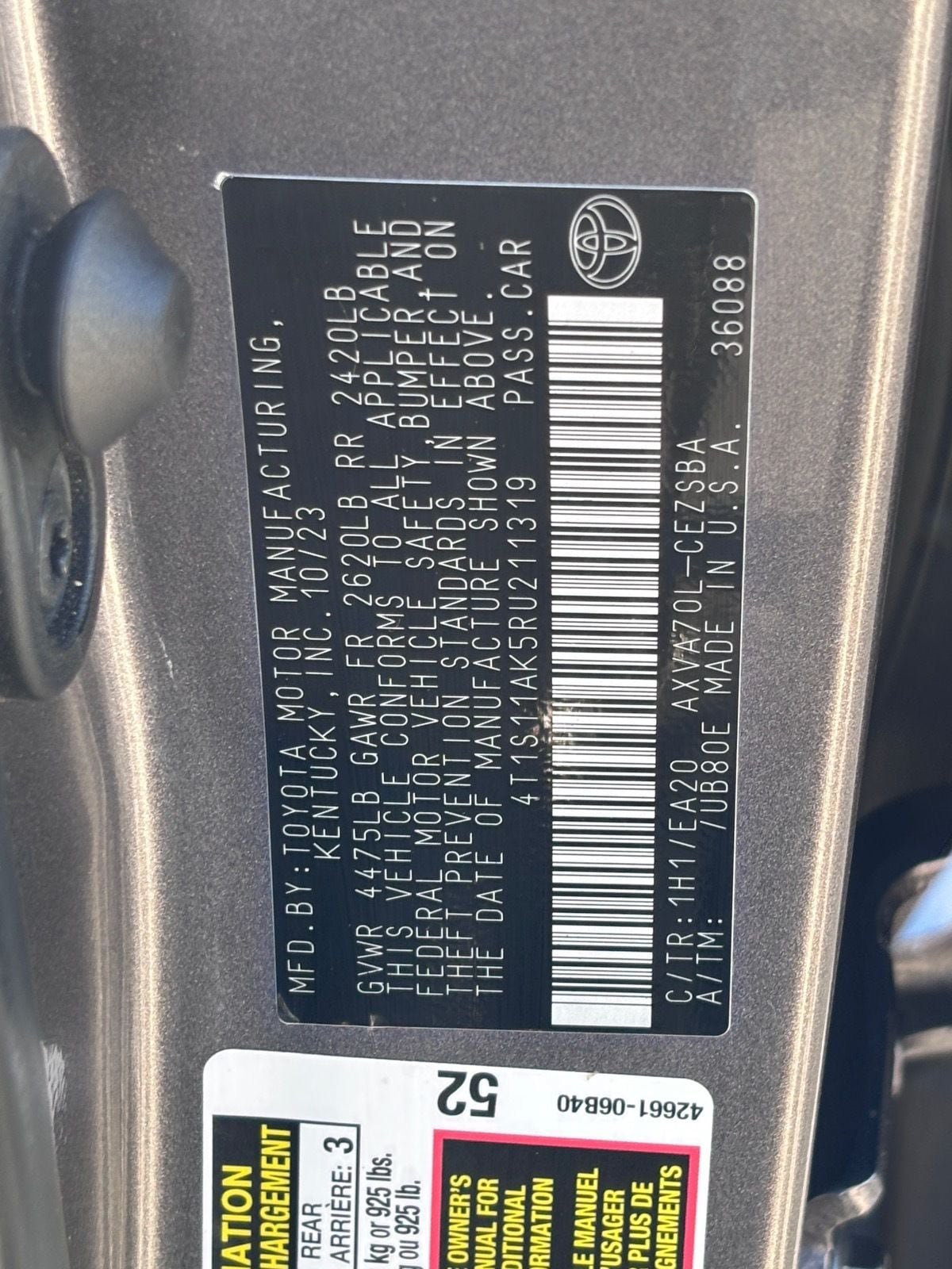 Used 2024 Toyota Camry SE FWD image 36