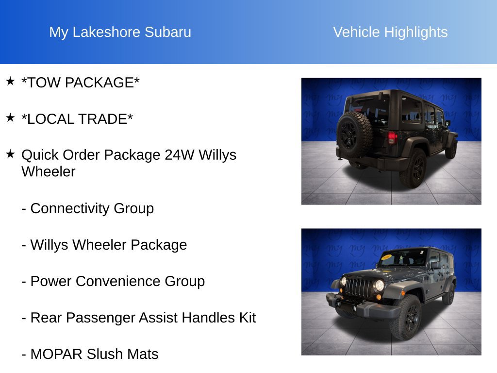Used 2016 Jeep Wrangler Unlimited Sport AWD/4WD image 10
