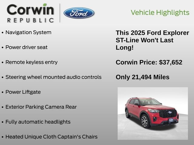 Certified 2025 Ford Explorer ST-Line image 6