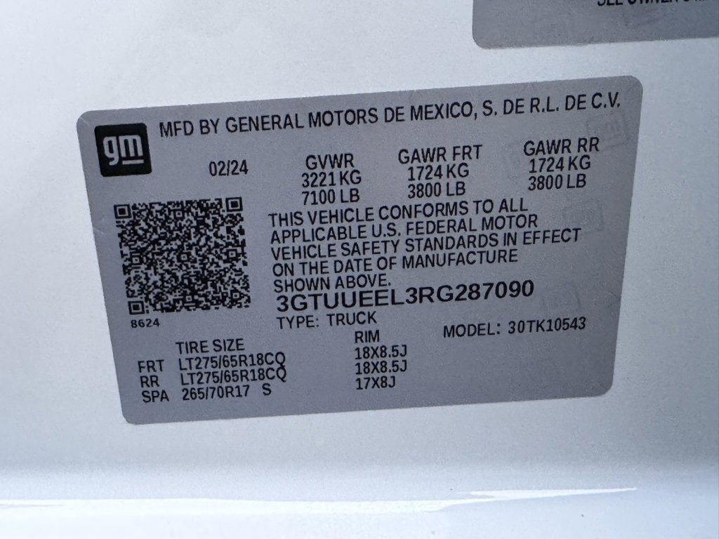 Used 2024 GMC Sierra 1500 AT4 w/ Technology Package image 47