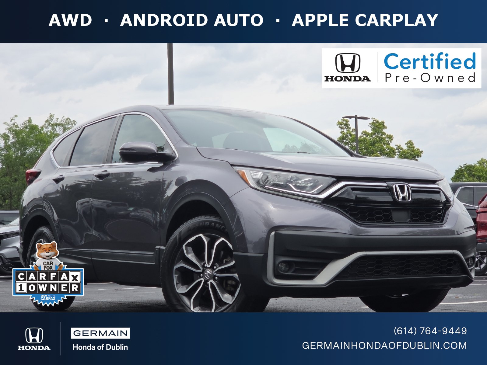 Certified 2022 Honda CR-V EX image 1