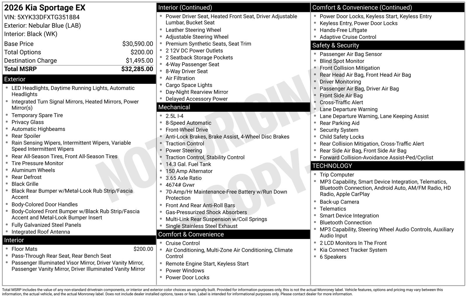 New 2026 Kia Sportage EX FWD image 32