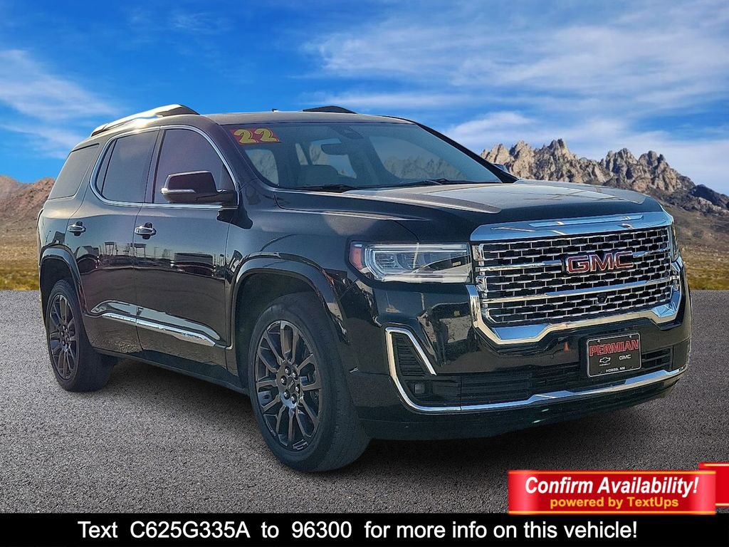 Used 2022 GMC Acadia Denali w/ Black Diamond Edition