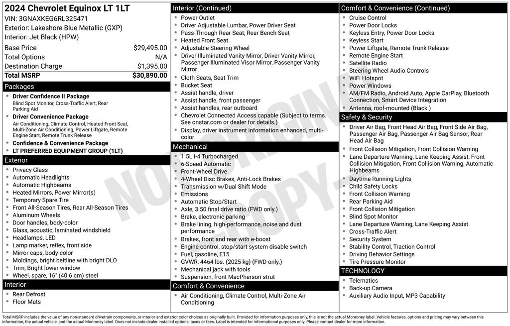 Used 2024 Chevrolet Equinox LT FWD image 6