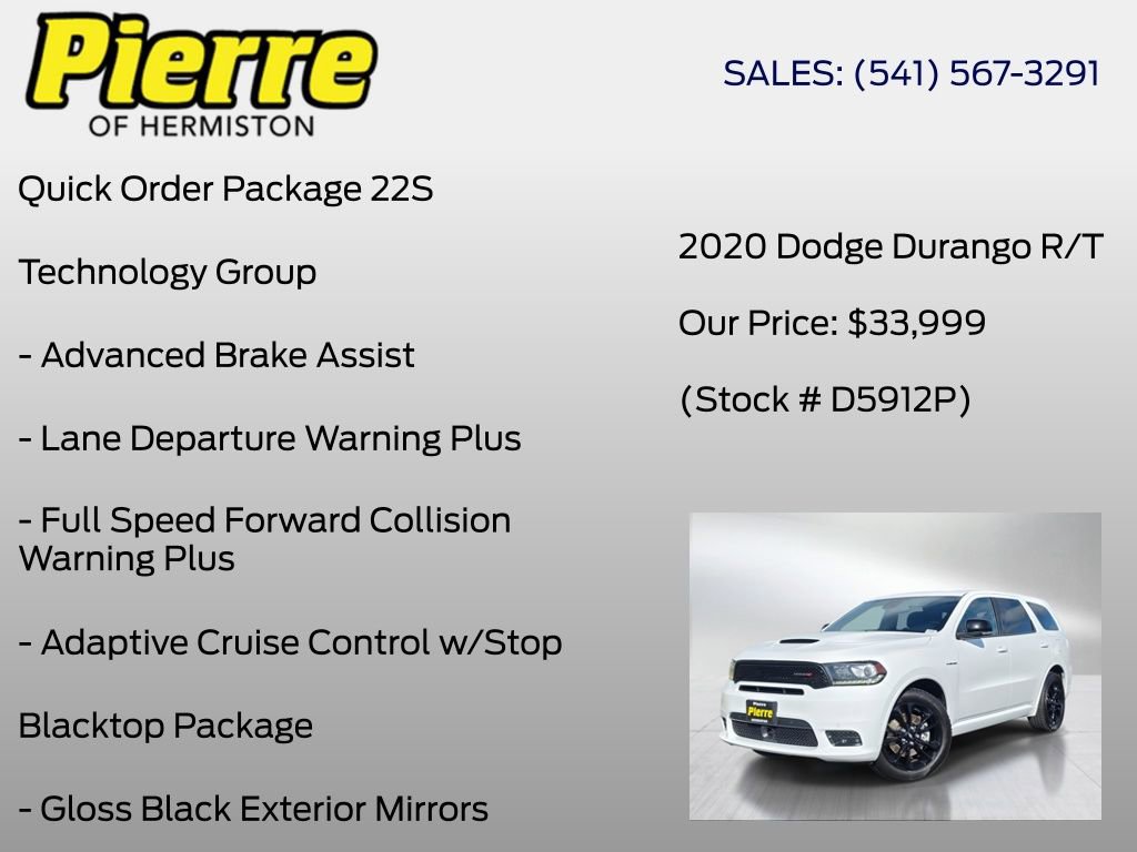 Used 2020 Dodge Durango R/T w/ Technology Group AWD/4WD image 6