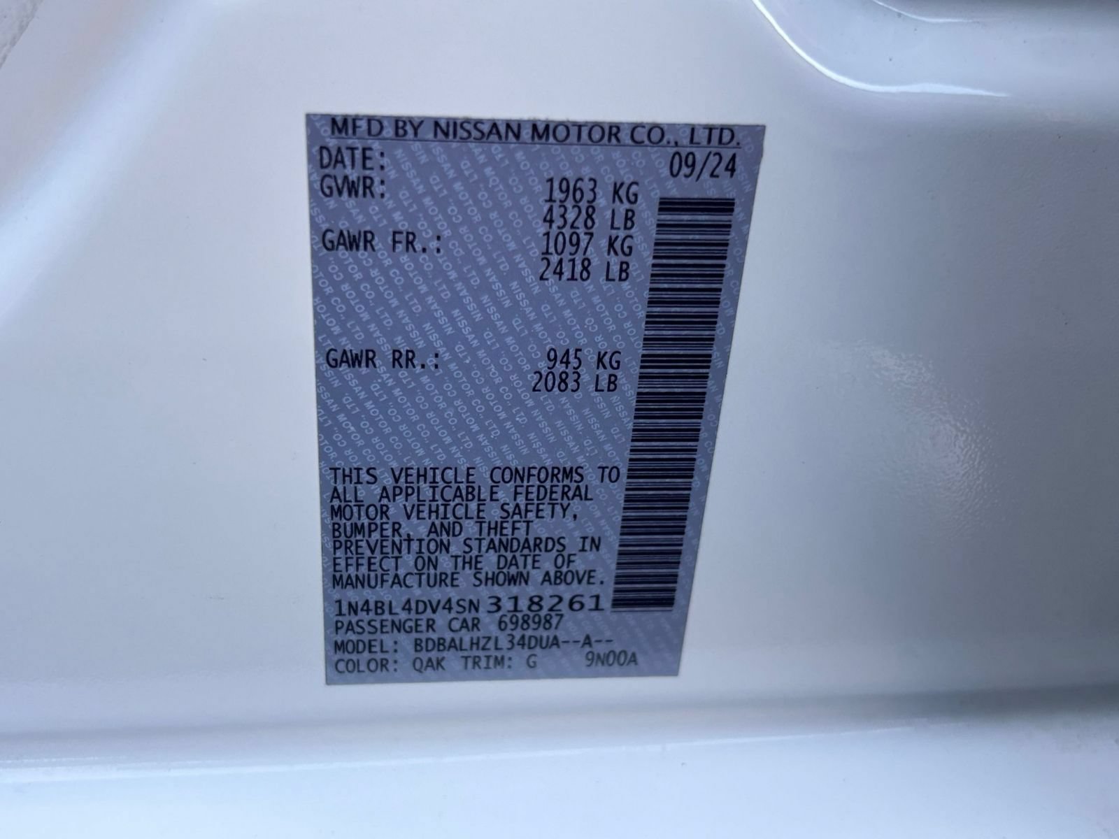 Used 2025 Nissan Altima 2.5 SV FWD image 29