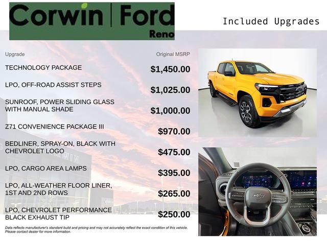 Used 2026 Chevrolet Colorado Z71 w/ Technology Package image 3