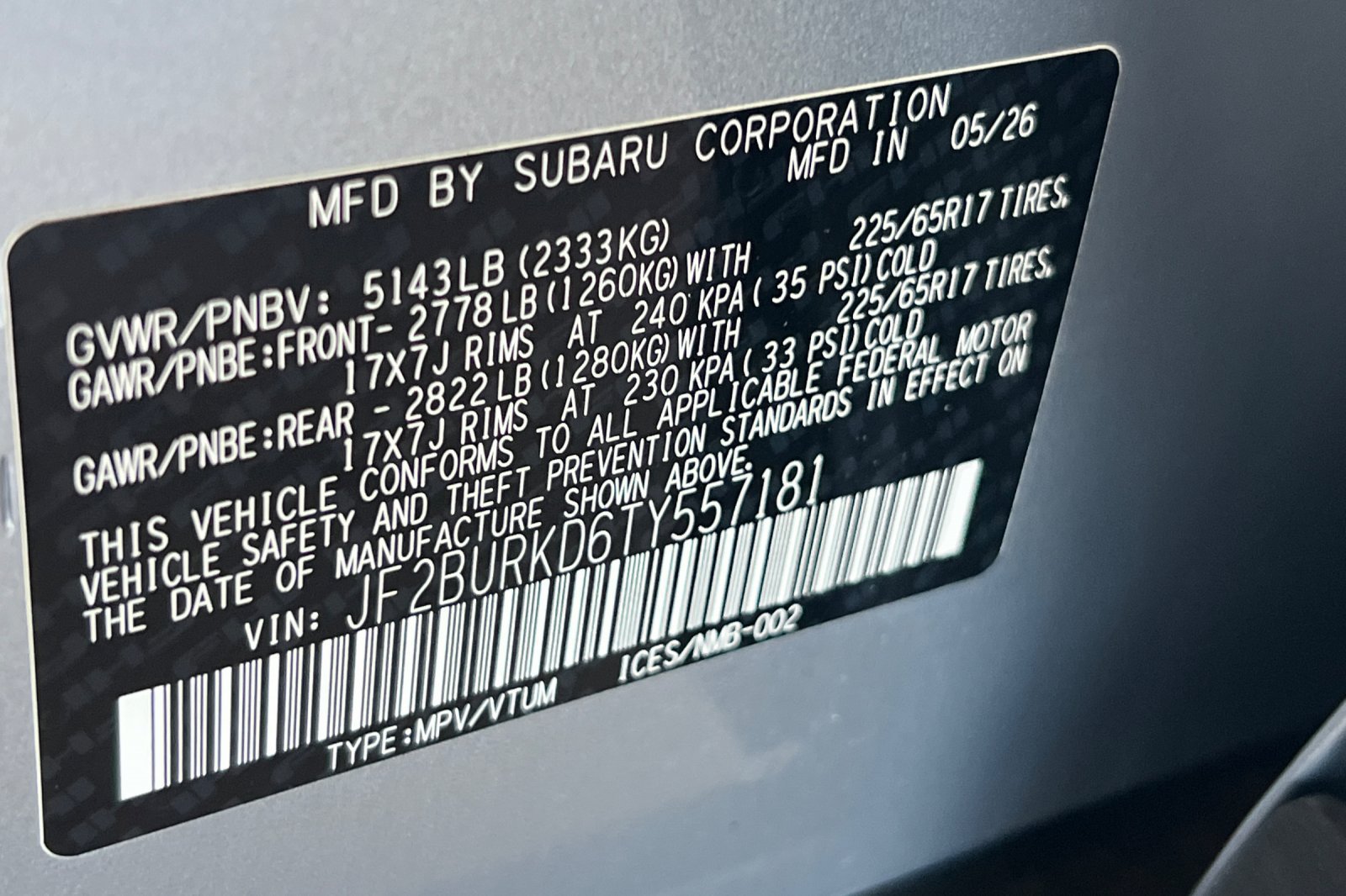 New 2026 Subaru Outback Wilderness AWD/4WD image 27