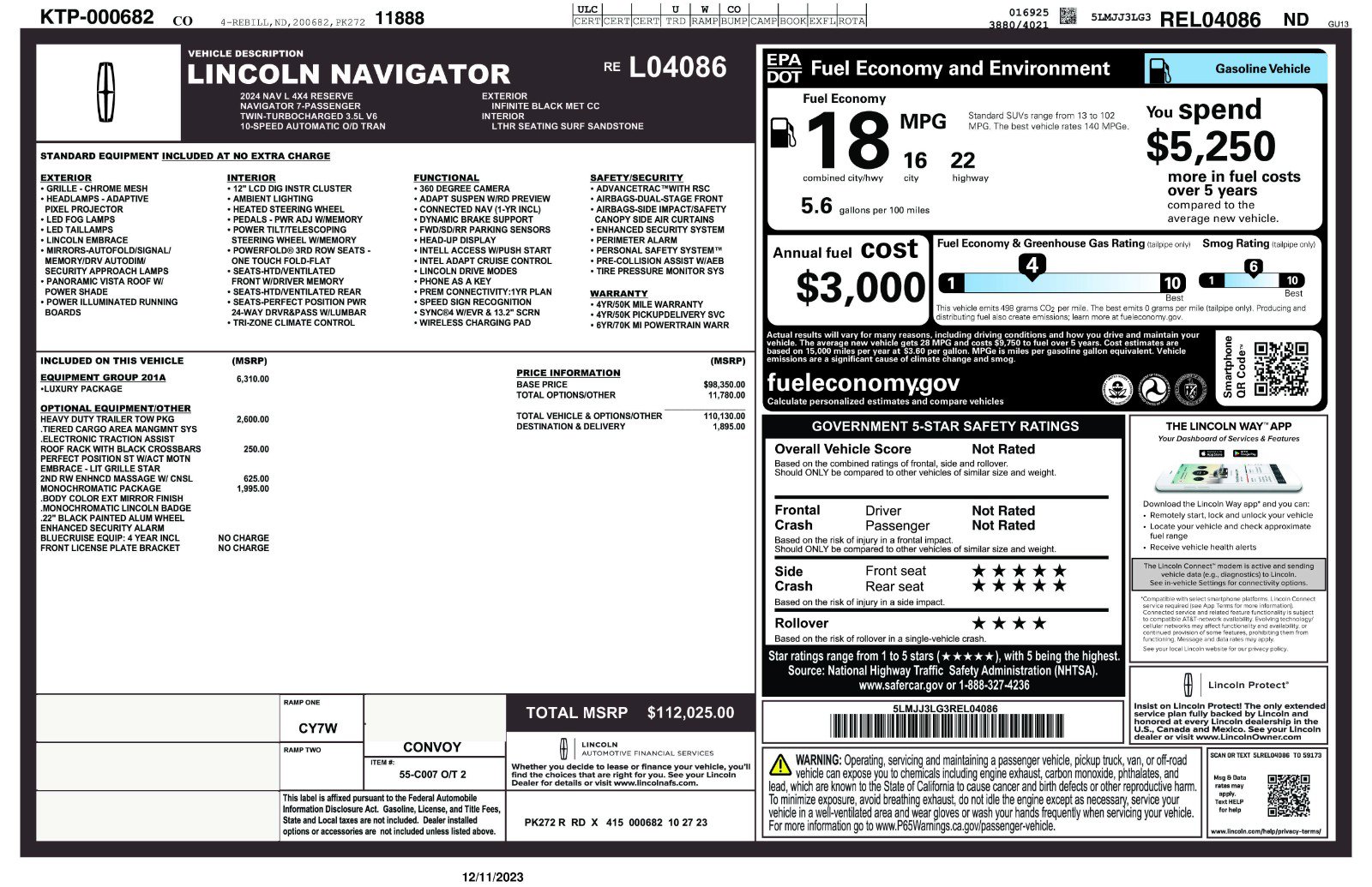 Used 2024 Lincoln Navigator L Reserve image 11