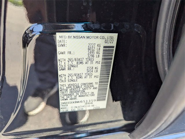 Used 2022 Nissan Frontier SV w/ Technology Package image 26