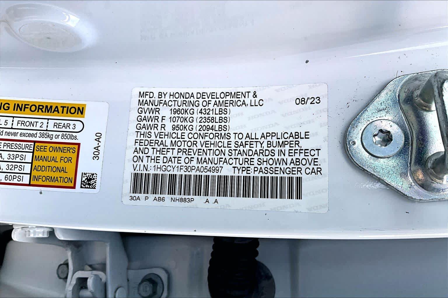 Used 2023 Honda Accord EX image 29