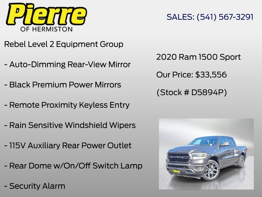 Used 2020 RAM 1500 Sport w/ Alpine Leather & Sound Group AWD/4WD image 12