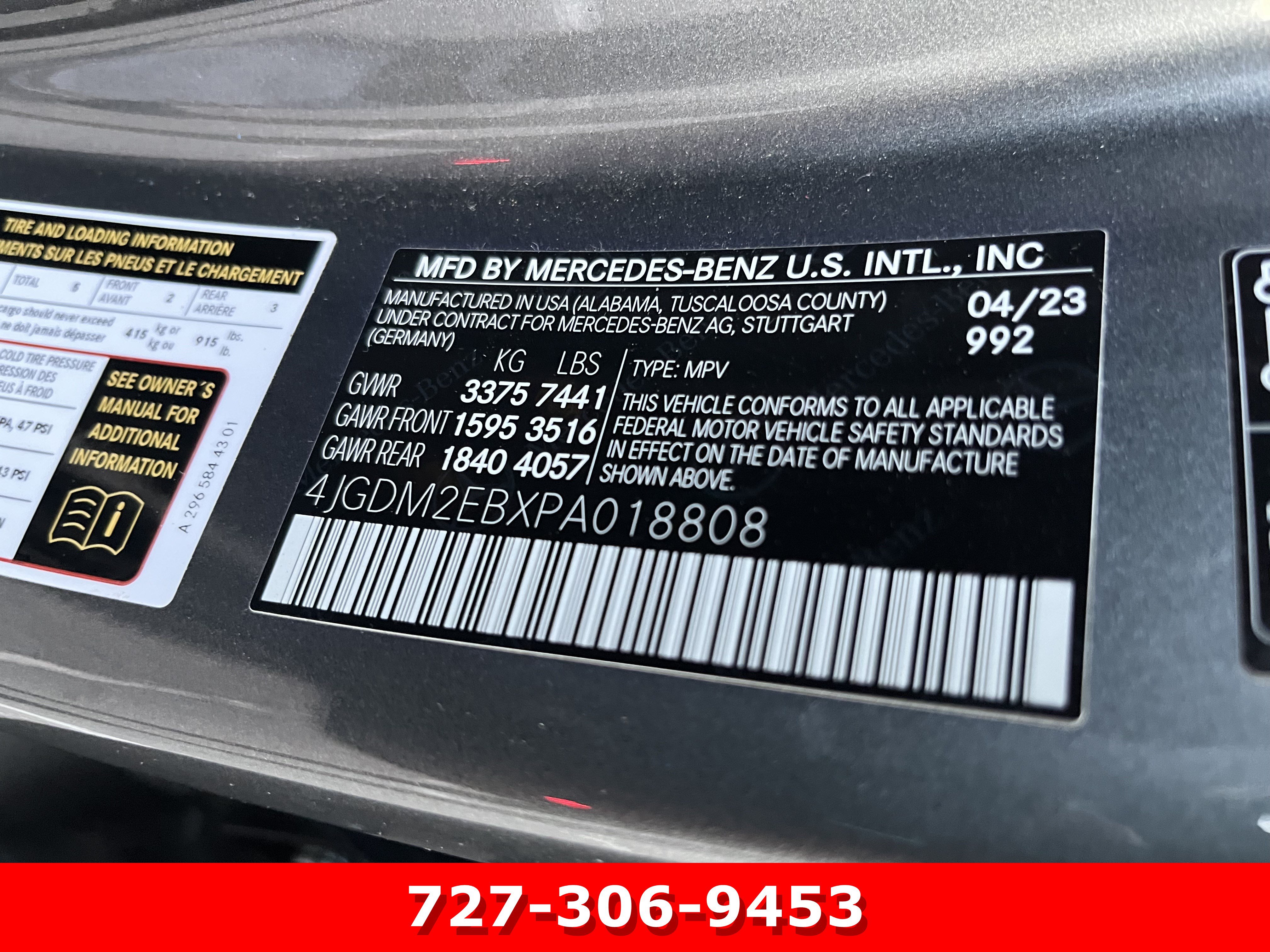 Certified 2023 Mercedes-Benz EQS 450+ 4MATIC SUV image 28