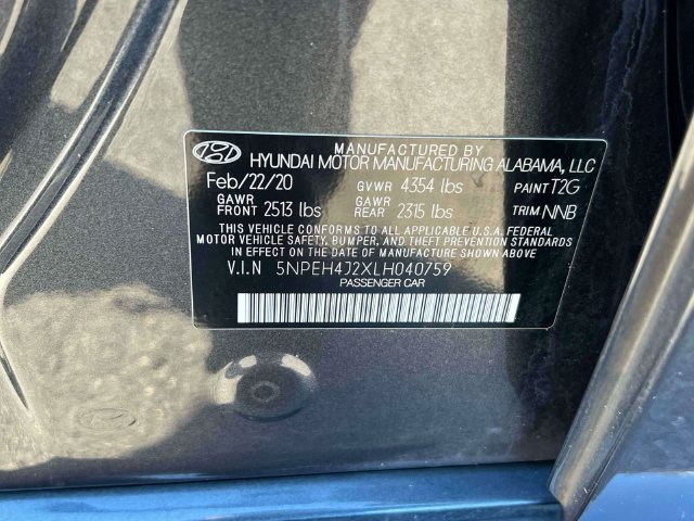 Used 2020 Hyundai Sonata Limited w/ Cargo Package FWD image 35