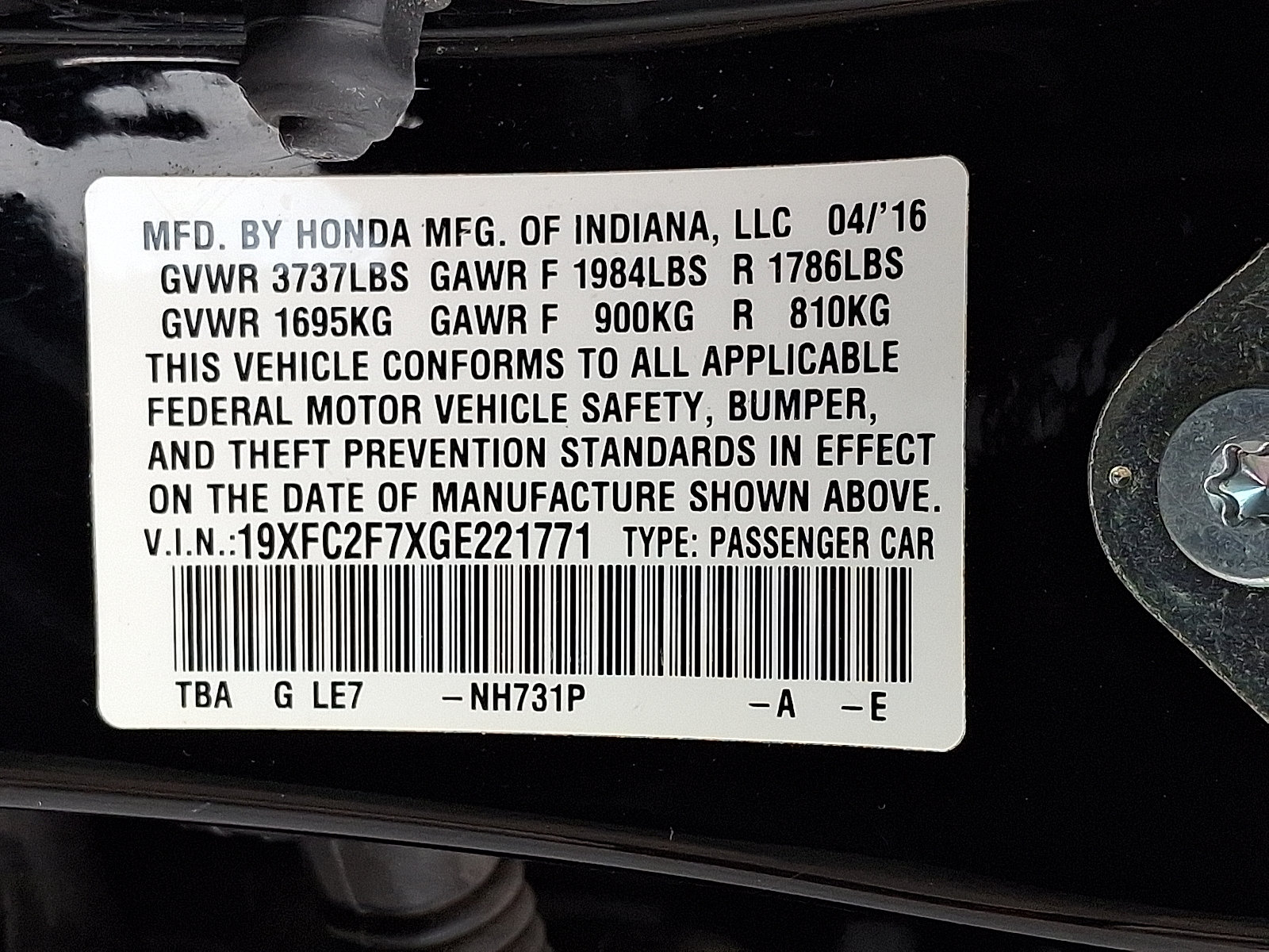 Used 2016 Honda Civic EX image 27