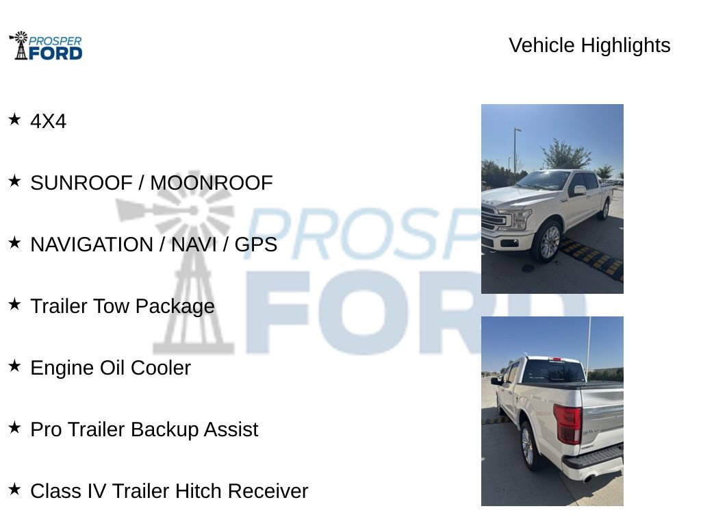 Used 2019 Ford F150 Limited w/ Trailer Tow Package AWD/4WD image 5