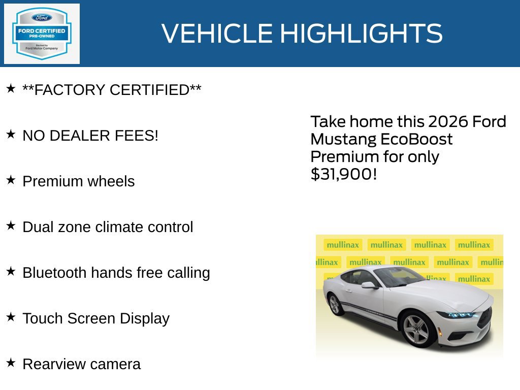Used 2026 Ford Mustang Premium RWD image 12