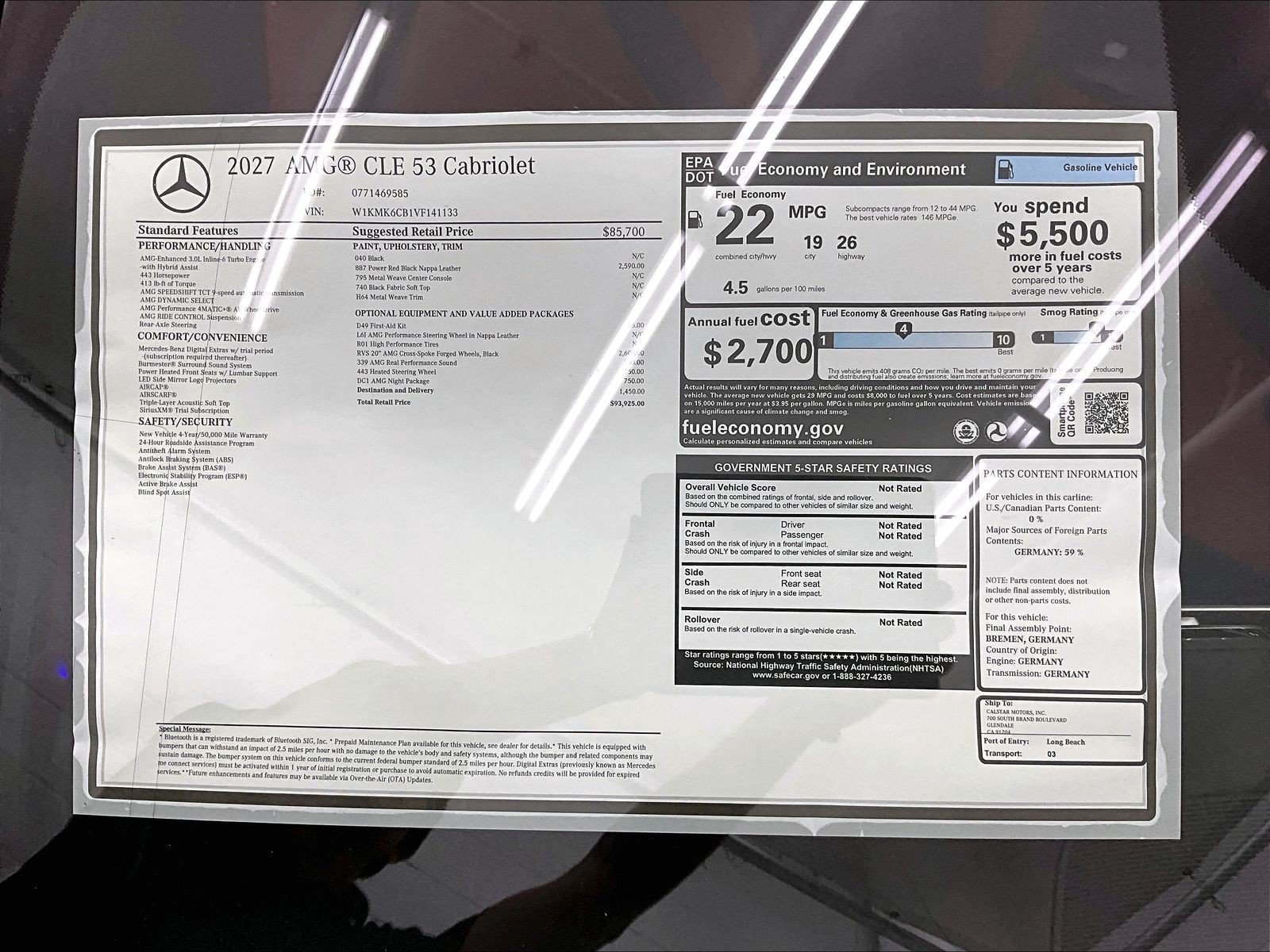 New 2027 Mercedes-Benz CLE 53 AMG 4MATIC Cabriolet image 17