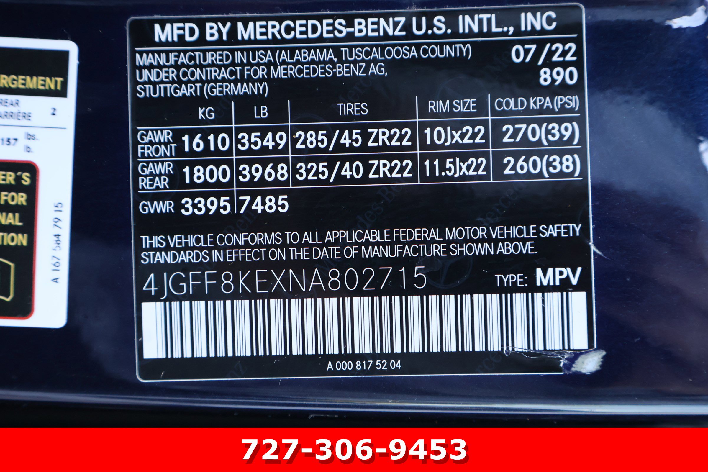 Certified 2022 Mercedes-Benz GLS 63 AMG 4MATIC image 35