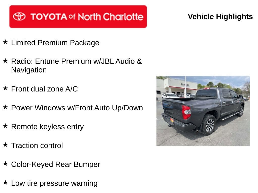 Used 2018 Toyota Tundra Limited w/ Limited Premium Package image 5