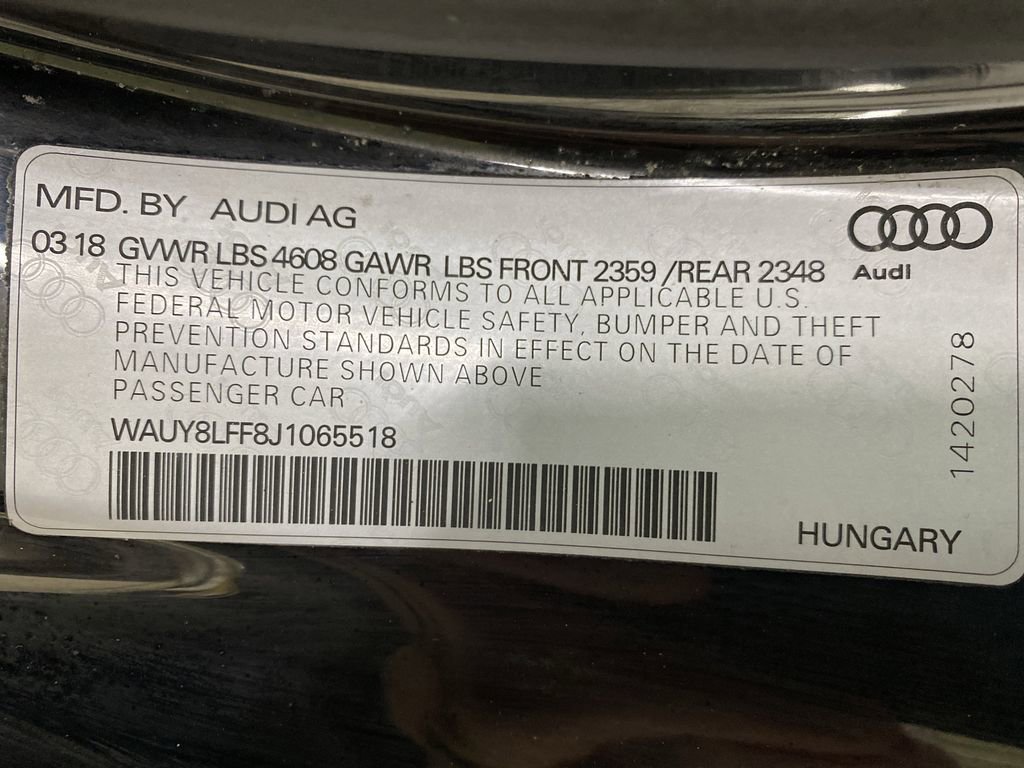 Used 2018 Audi A3 2.0T Premium Plus w/ Premium Plus Package image 50