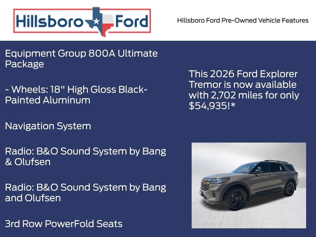 Used 2026 Ford Explorer Tremor w/ Tremor Ultimate Package AWD/4WD image 13