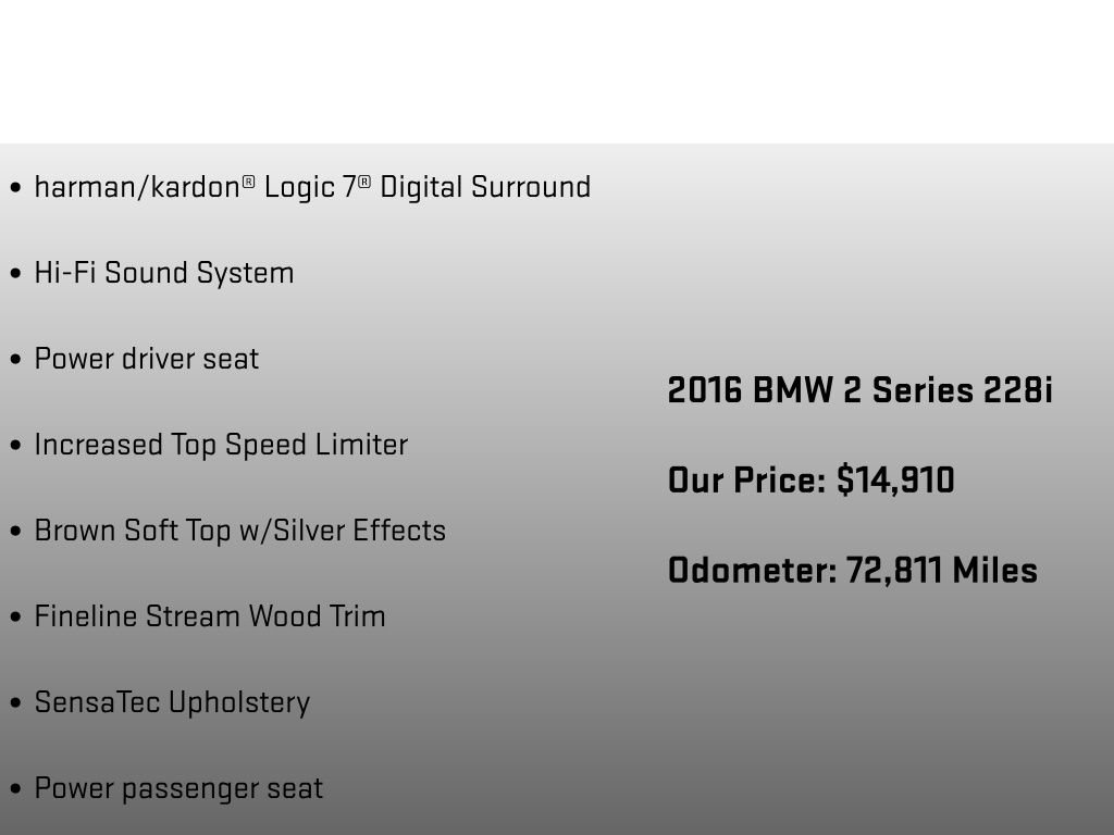 Used 2016 BMW 228i 228i 2D Convertible image 12