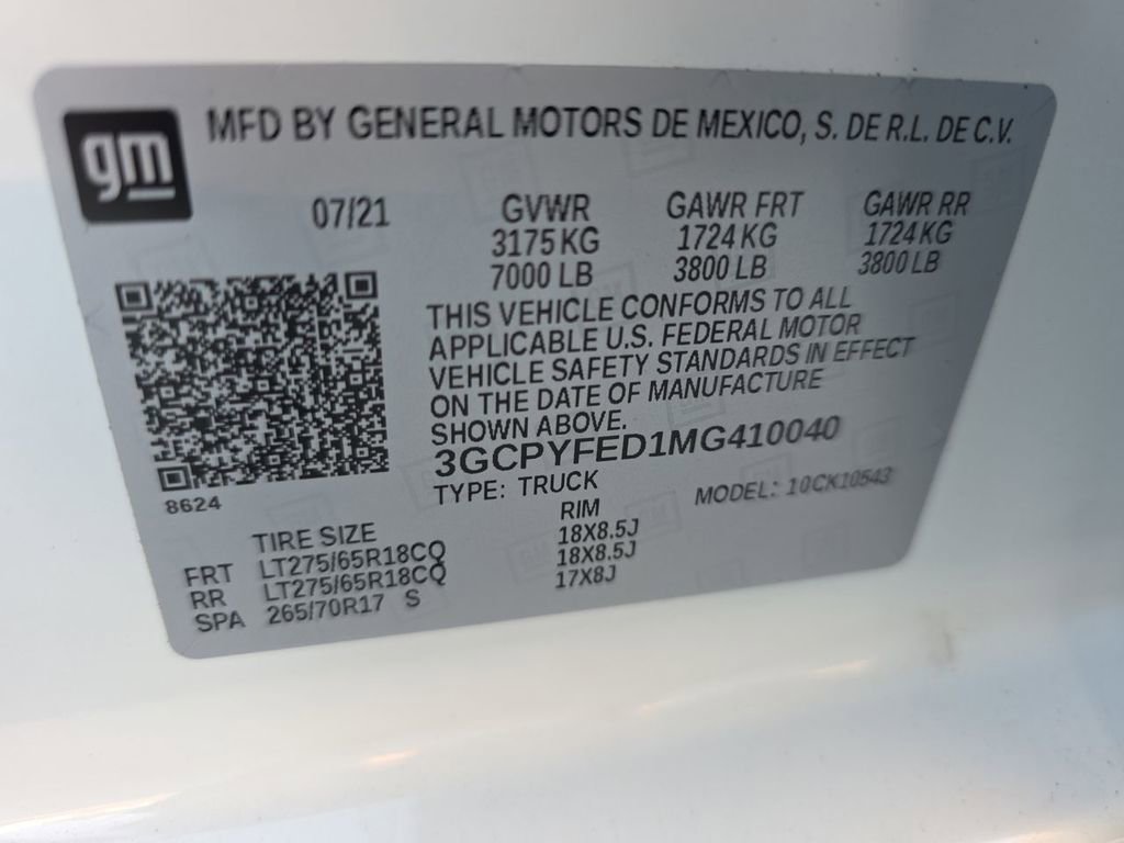 Used 2021 Chevrolet Silverado 1500 LT Trail Boss w/ Bed Protection Package image 35