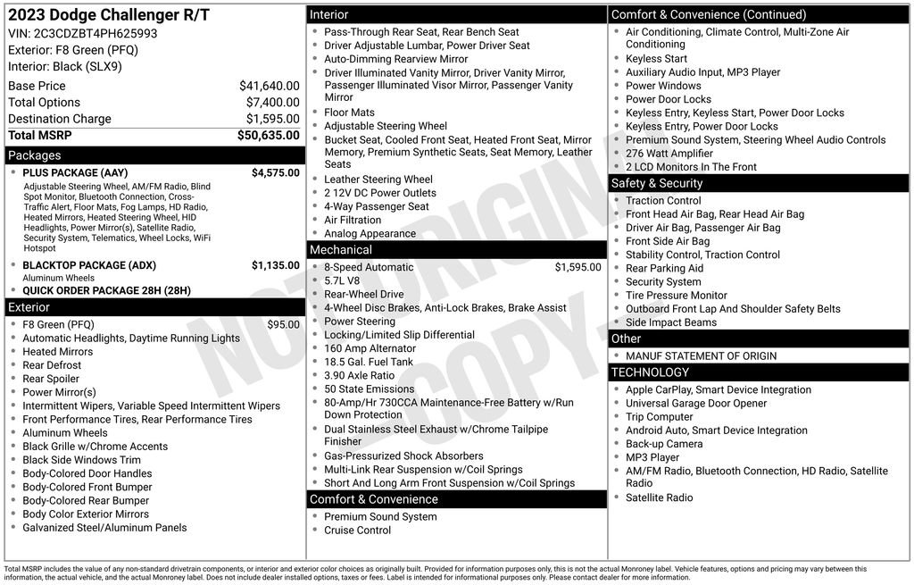 Used 2023 Dodge Challenger R/T w/ Plus Package RWD image 31
