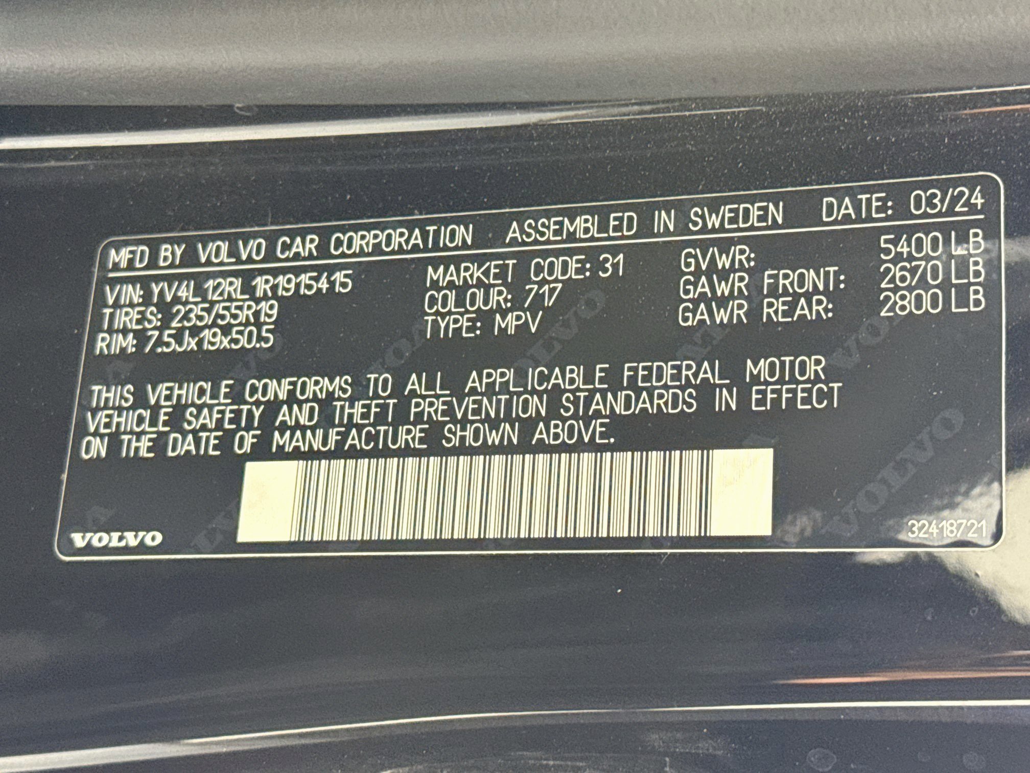 Used 2024 Volvo XC60 B5 Plus w/ Protection Package Premier AWD/4WD image 33