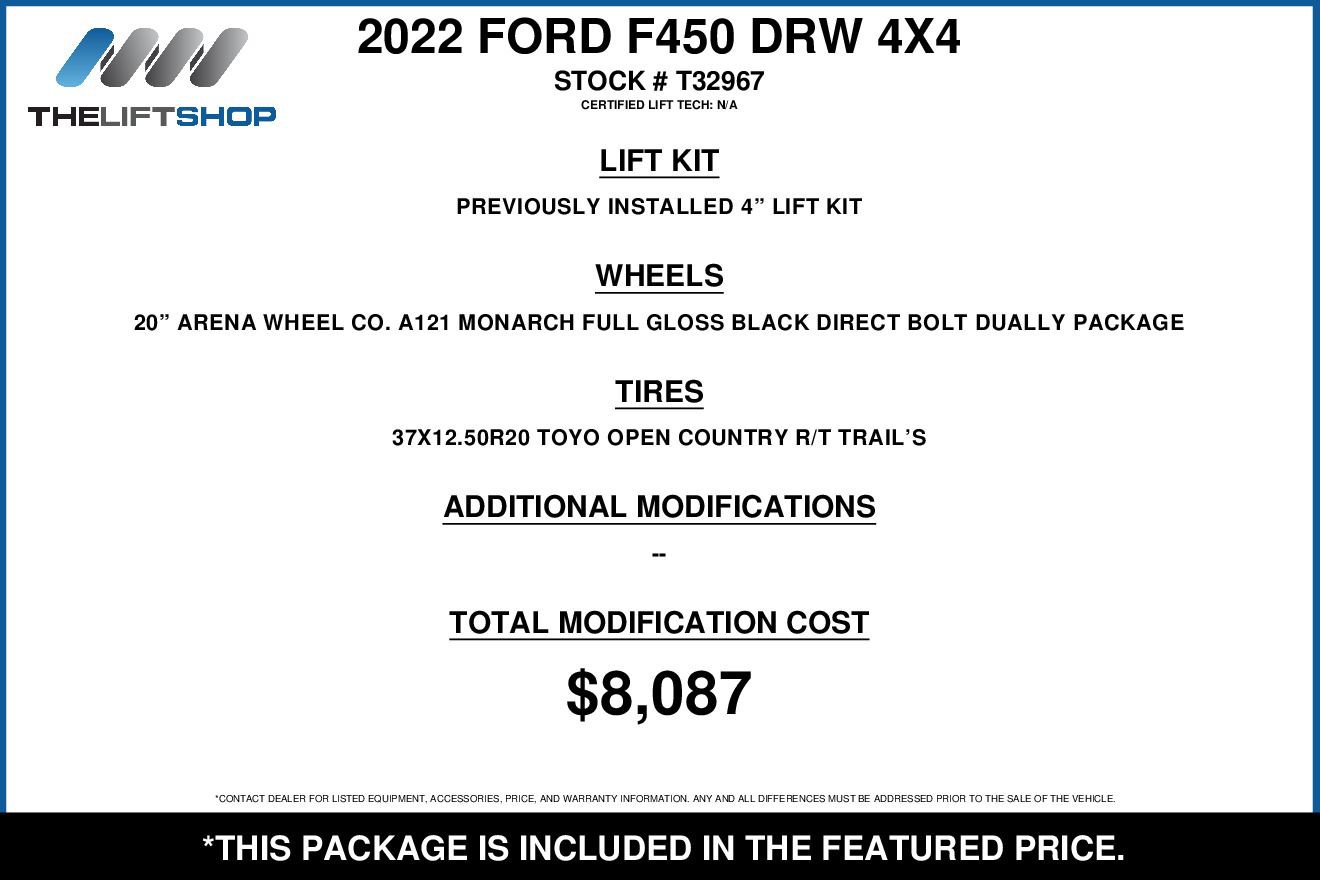 Used 2022 Ford F450 Platinum w/ FX4 Off-Road Package AWD/4WD image 2