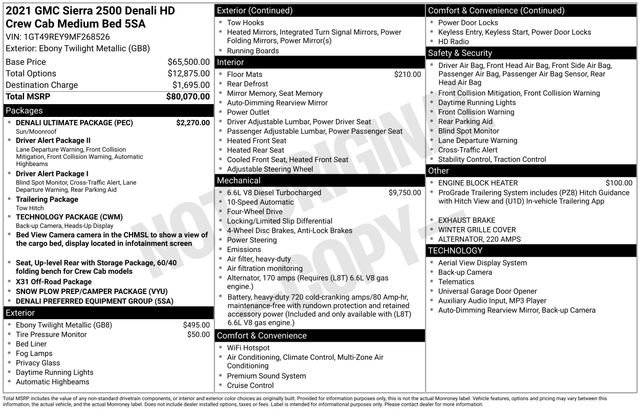 Used 2021 GMC Sierra 2500 Denali w/ Denali Ultimate Package image 2