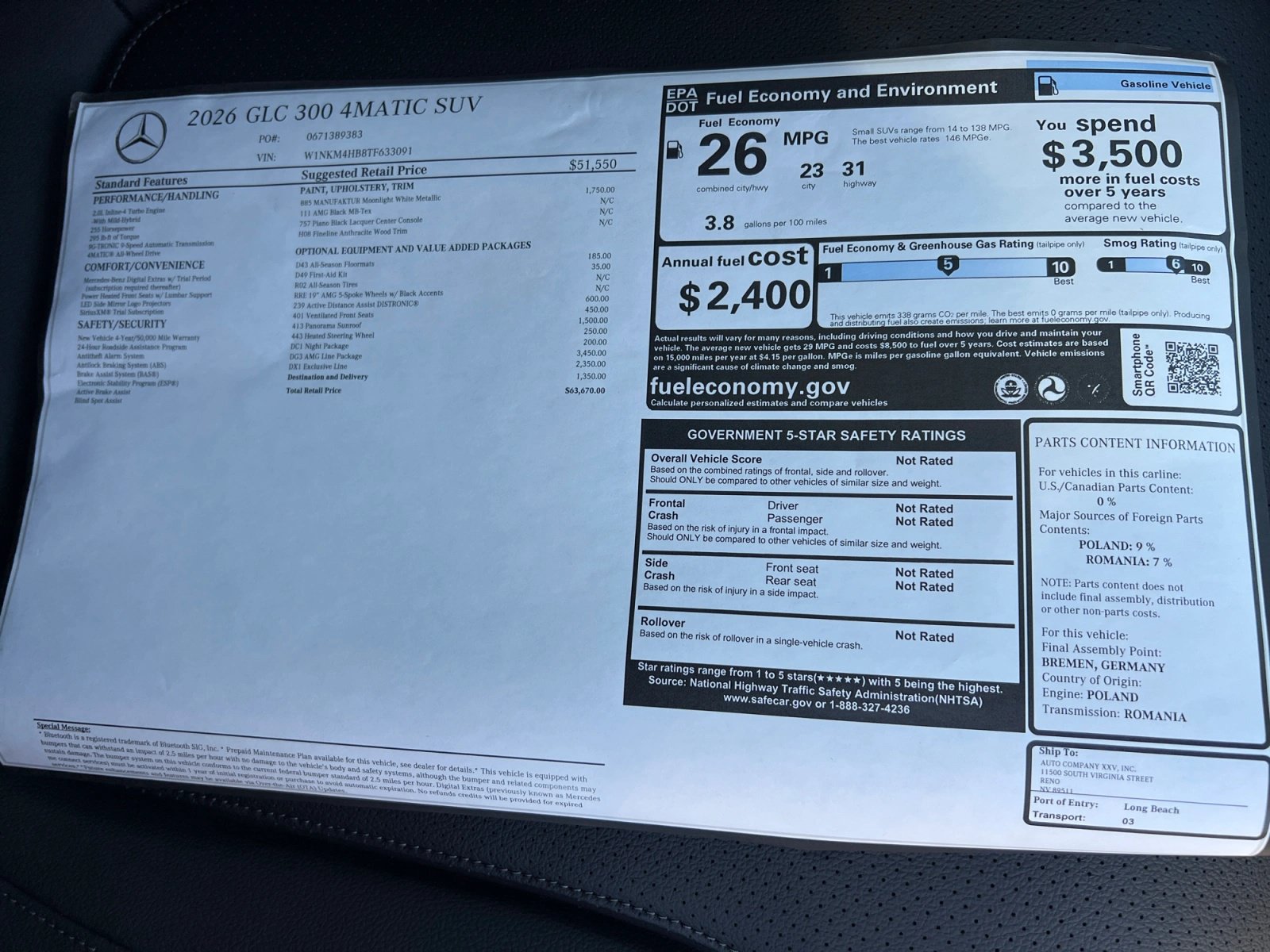 New 2026 Mercedes-Benz GLC 300 4MATIC image 19