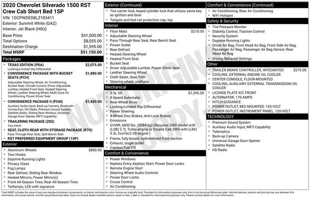 Used 2020 Chevrolet Silverado 1500 RST w/ Texas Edition RWD image 28