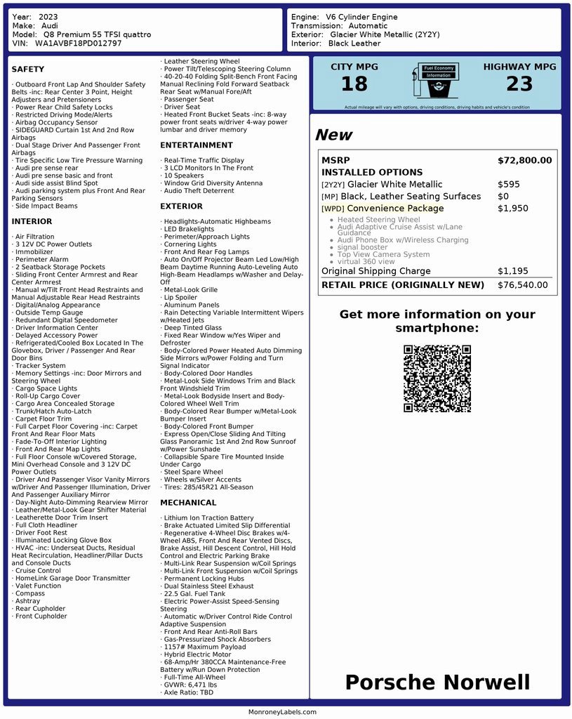 Used 2023 Audi Q8 Premium image 6