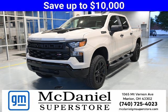 New 2026 Chevrolet Silverado 1500 Custom Trail Boss w/ Turbomax Blackout Package