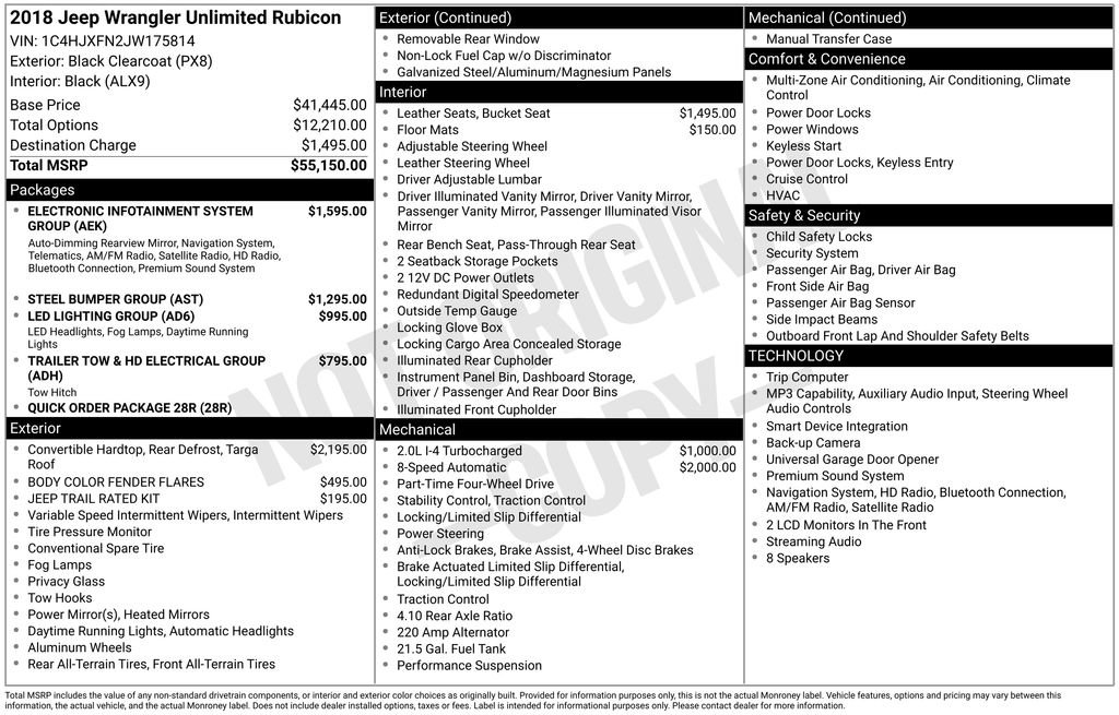 Used 2018 Jeep Wrangler Unlimited Rubicon image 4