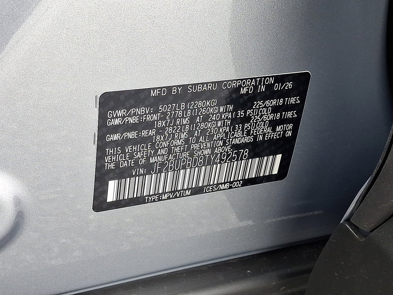 New 2026 Subaru Outback Premium image 18