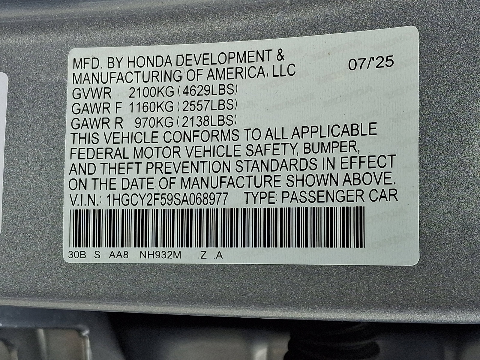 Certified 2025 Honda Accord Sport image 4