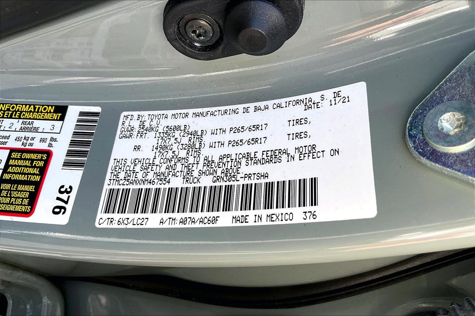 Used 2022 Toyota Tacoma TRD Sport w/ TRD Premium Sport Package image 29