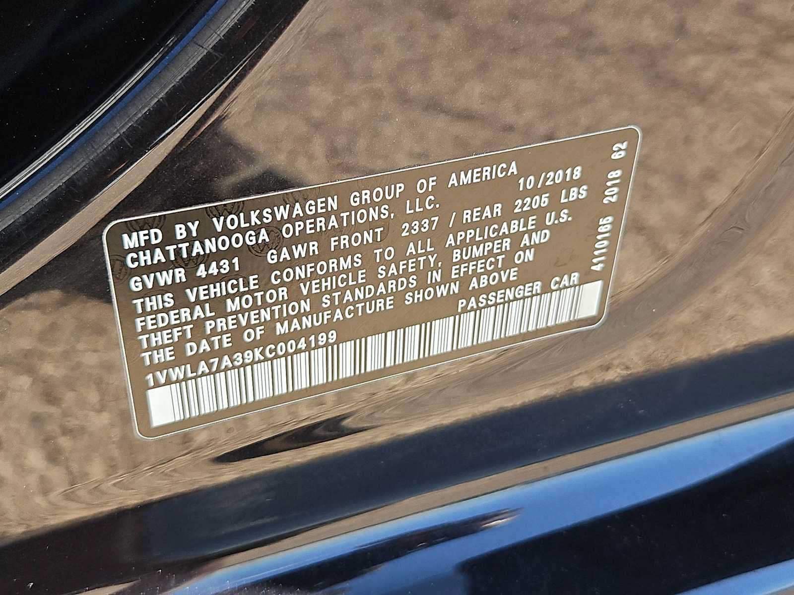 Used 2019 Volkswagen Passat 2.0T Wolfsburg FWD image 25