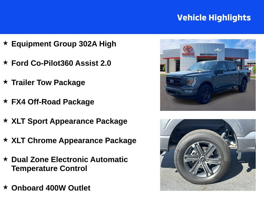 Used 2023 Ford F150 XLT w/ Equipment Group 302A High AWD/4WD image 4