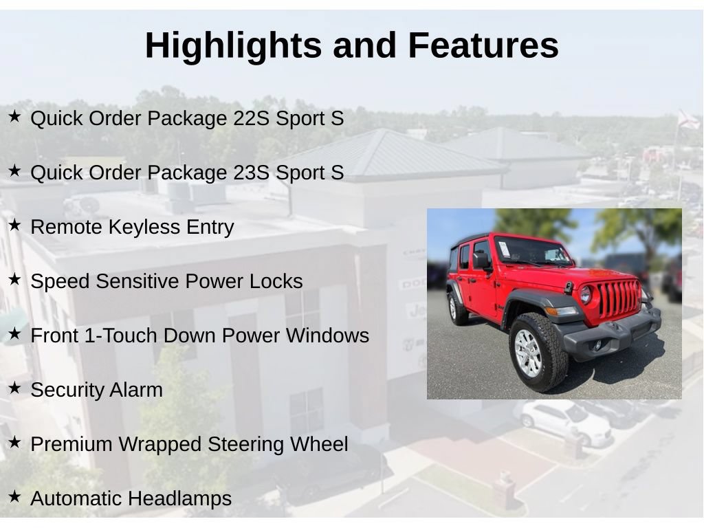 Used 2023 Jeep Wrangler Unlimited Sport AWD/4WD image 5