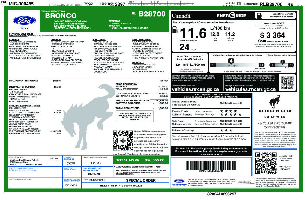 Certified 2024 Ford Bronco Big Bend AWD/4WD image 5