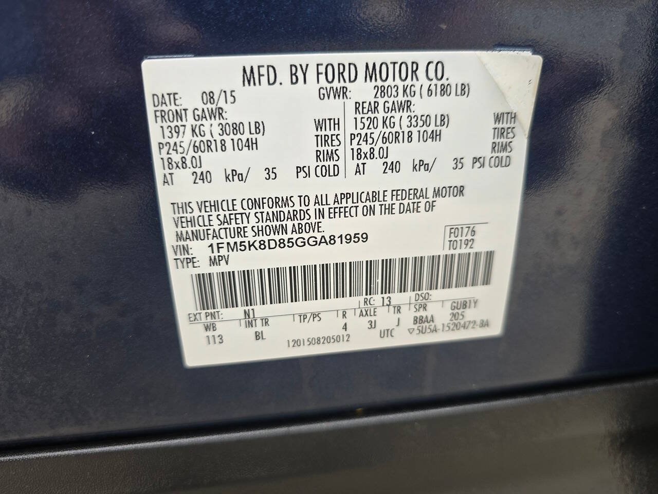 Used 2016 Ford Explorer XLT w/ Equipment Group 202A AWD/4WD image 39