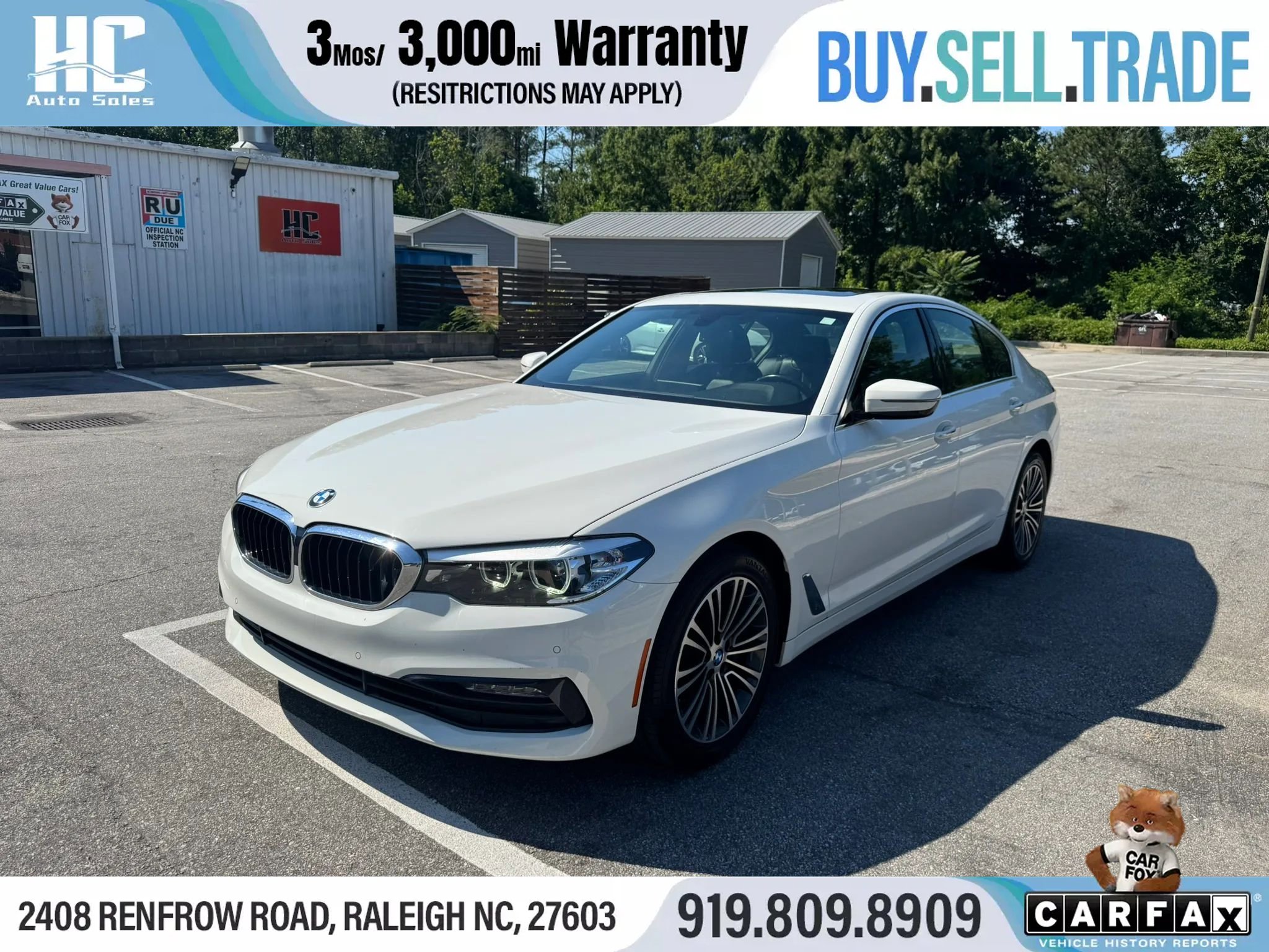 Used 2018 BMW 530i w/ Premium Package RWD image 1